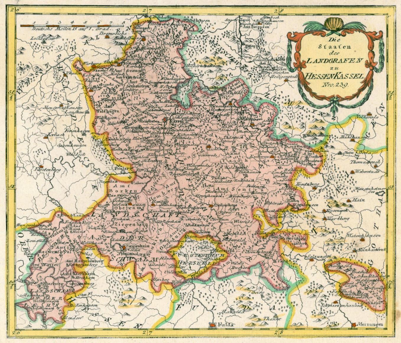 HESSEN Kassel Karte - ZVAB
