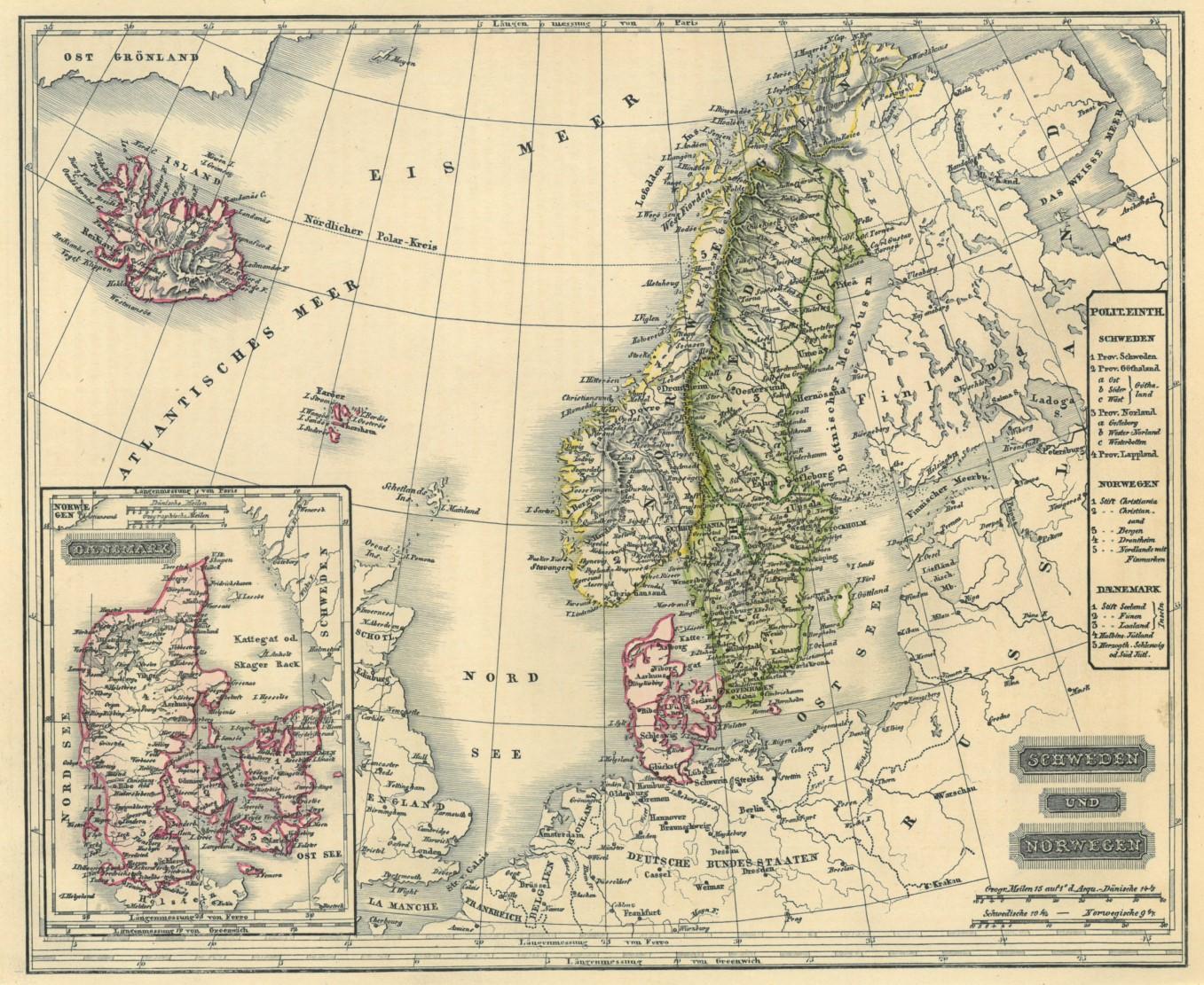 Skandinavien Karte Schweden Und Norwegen Art Nbsp Nbsp Print Nbsp Nbsp Poster Peter Bierl Buch Kunstantiquariat
