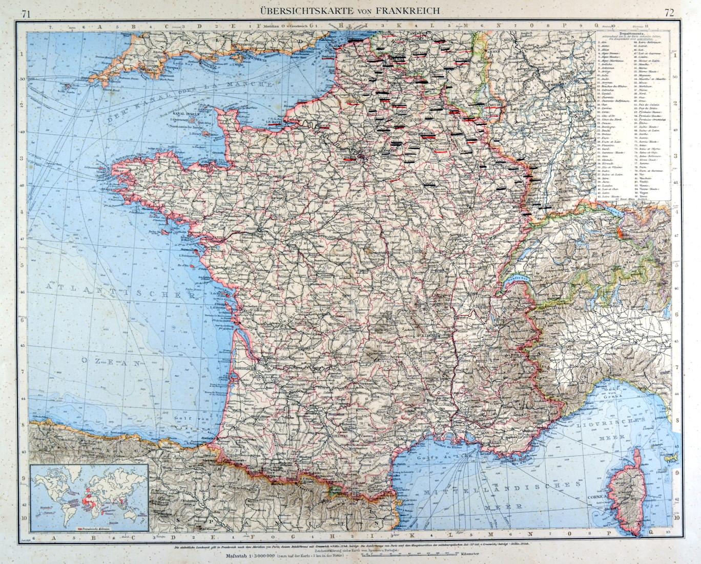 Frankreich Karte / 1 - Frankreich ist das flächenmäßig größte land in westeuropa.