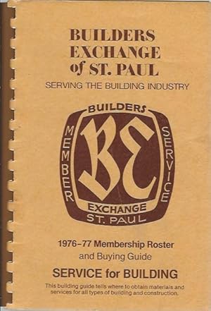 Builder's Exchange of St. Paul 1976-77 Membership Roster and Buying Guide