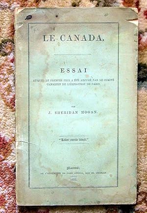 1855 CANADA Detailed Description & Statistics PARIS EXPO Winning Essays 1st Edition