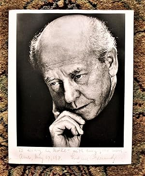 EUGENE ORMANDY Photograph HAND SIGNED, INSCRIBED & DATED 1971