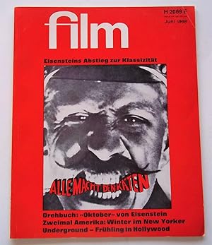 Film: Eine Deutsche Filmzeitschrift (#6 June 1968) German Film Magazine (Later Issues Entitled "F...
