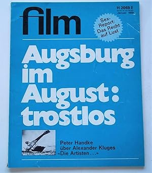 Film: Eine Deutsche Filmzeitschrift (#1 January 1969) German Film Magazine (Later Issues Entitled...