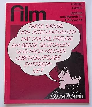 Film: Eine Deutsche Filmzeitschrift (#7 July 1969) German Film Magazine (Later Issues Entitled "F...