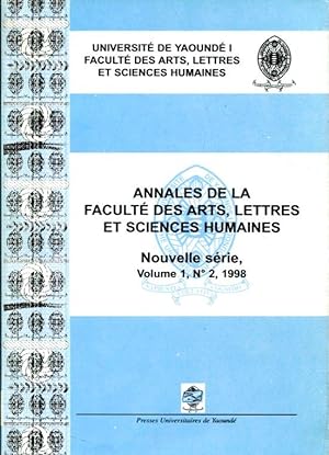 Annales de la Faculte des Arts, Lettres et Sciences Humaines, Nouvelle Serie, Vol. 1, No. 2