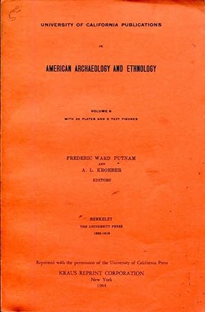 University of California Publications in American Archaeology and Ethnology, Volume 8