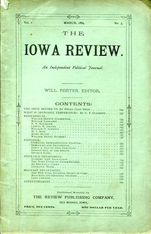 The Iowa Review: an independent political journal, Volume I, No. 5