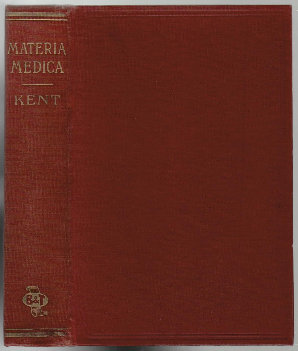 KENT S COMPARATIVE REPERTORY OF THE HOMEOPATHIC MATERIA MEDICA