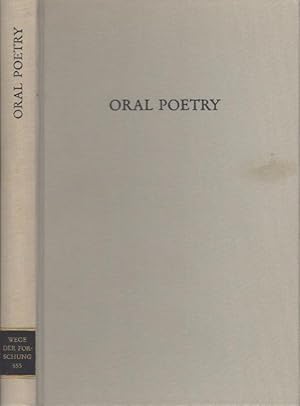 Oral Poetry : Das Problem der Mündlichkeit Mittelalterlicher Epischer Dichtung - band 555