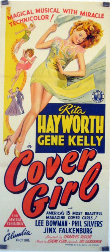 COVER GIRL MOVIE POSTER Rita Hayworth RARE VINTAGE 6