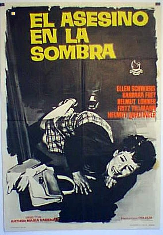 ASESINO EN LA SOMBRA, EL - 1961Dir ARTHUR MARIA RABENALTCast: ELLEN SCHWIERSBARBARA FREYHELMUNT LOHNERESPA?A - -70X100-Cm.-27X41-INCHES-1 SH.POSTER