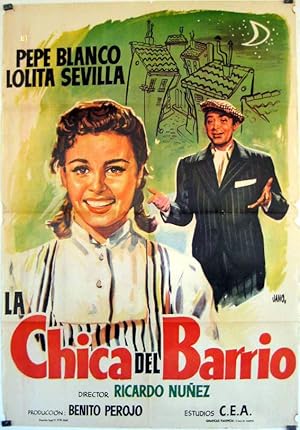 LA CHICA DEL BARRIO MOVIE POSTER/CHICA DE BARRIO/POSTER