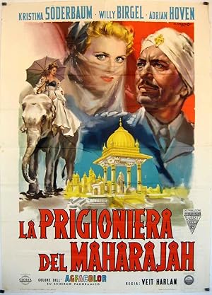 DIE GEFANGENE DES MAHARADSCHA MOVIE POSTER/PRISIONNIERE DU MAHARAJAH/POSTER