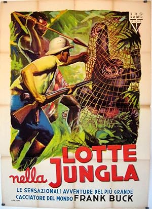 JUNGLE MENACE MOVIE POSTER/LOTTE NELLA JUNGLA/POSTER