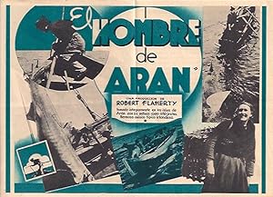 MAN OF ARAN MOVIE POSTER/EL HOMBBRE DE ARAN/HERALD