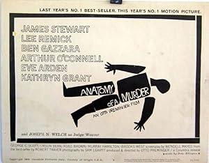 ANATOMY OF A MURDER MOVIE POSTER/ANATOMY OF A MURDER/US LOBBY CARD