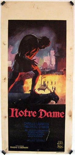 THE HUNCHBACK OF NOTRE DAME MOVIE POSTER/NOTRE DAME/LOCANDINA