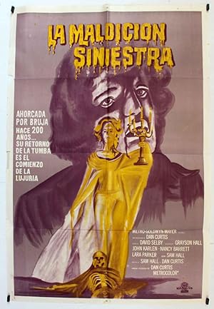 NIGHT OF DARK SHADOWS MOVIE POSTER/MALDICION SINIESTRA, LA/POSTER