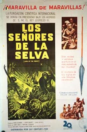 LES SEIGNEURS DE LA FORÊT MOVIE POSTER/SEÑORES DE LA SELVA, LOS/POSTER