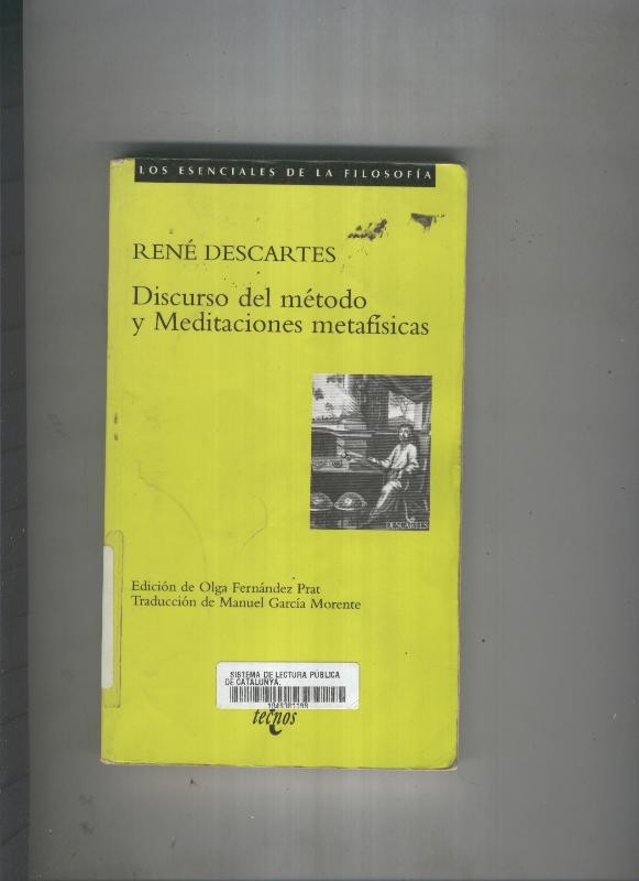 Discurso del metodo y Meditaciones metafisicas - Rene Descartes