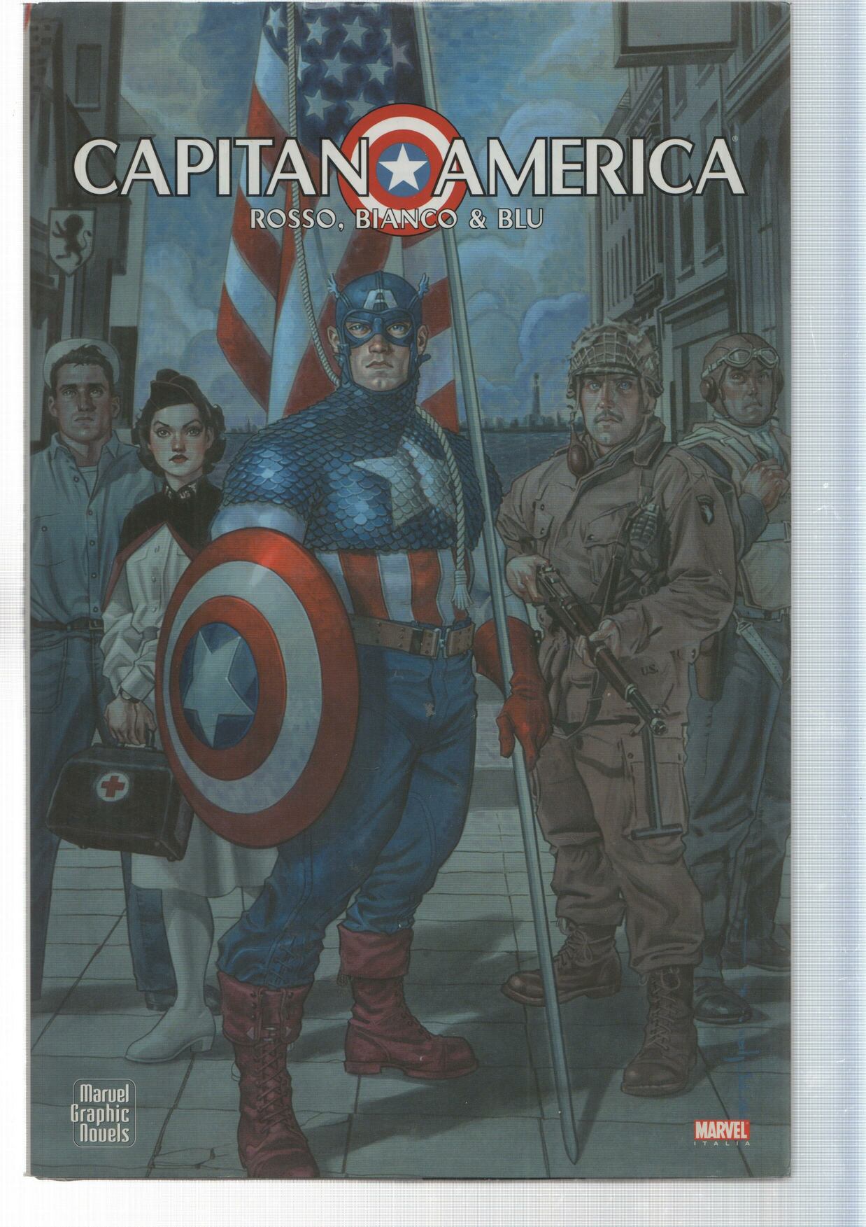 Marvel Italia Capitan America Rosso Bianco And Blu Marvel Graphic Novels By Varios 03 Comic El Boletin