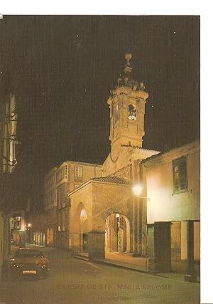 Postal 029762 : Santiago de Compostela iglesia de Santa Maria Salome. Nocturna