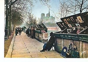 Postal 030524 : Couleurs et Lumiere de France Paris. Les Bouquinistes du Quai de la Touernelle