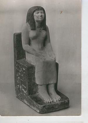 Postal 008534: Egyptian limestone seate statuette of the lady Ninofretmin