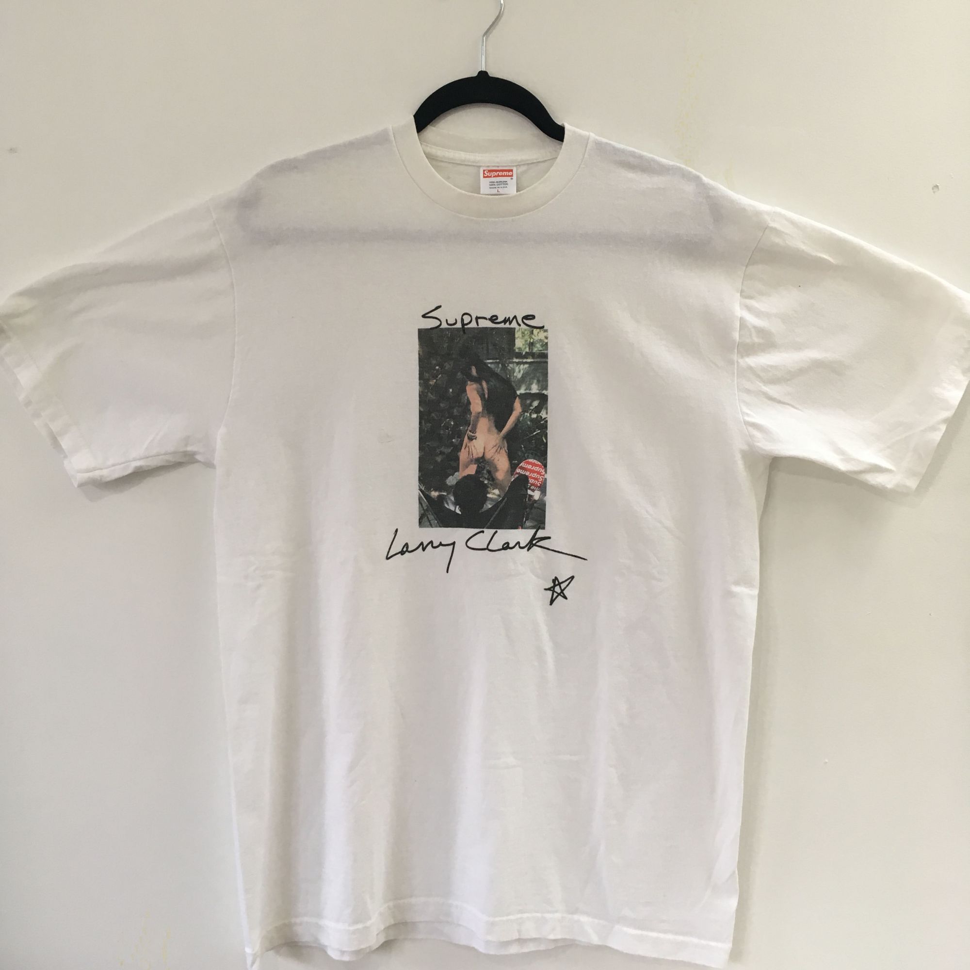 カーキ×インディゴ Supreme Larry Clark Tee Tシャツ シャツ ブラック ...