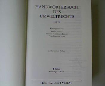 Handwörterbuch des Umweltrechts (HdUR): 2 Bände