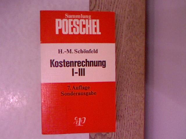 Kostenrechnung I-III.