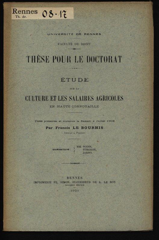 Dissertation sur la culture