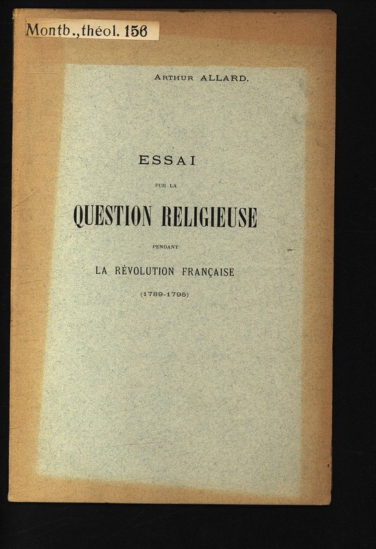 Dissertation sur la revolution francaise