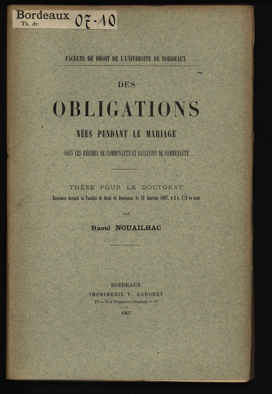 Dissertation obligation in solidum
