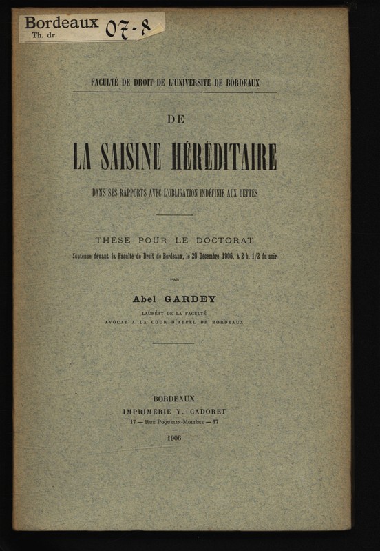 Dissertation obligation in solidum