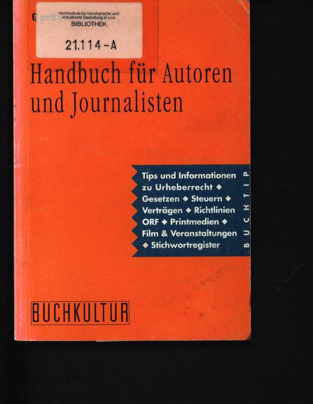 Handbuch fu?r Autoren und Journalisten (German Edition)