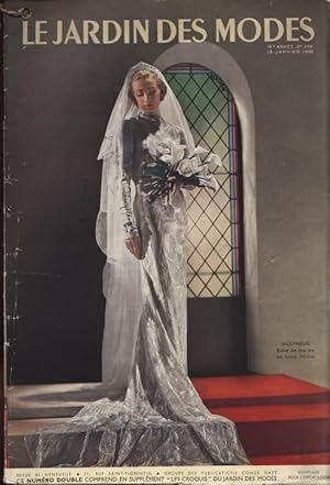 LE JARDIN DES MODES, 15. Janvier 1938. Molyneux - Robe de mariee en lame Ninve