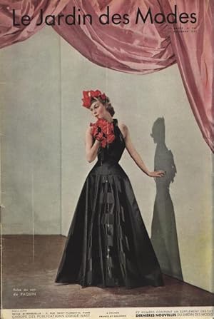 LE JARDIN DES MODES, 1. Novembre 1937. Robe do soir de PAOUIN.