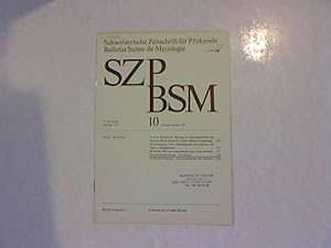 SCHWEIZERISCHE ZEITSCHRIFT FÜR PILZKUNDE (Bulletin Suisse de Mycologie) 55. Jahrgang Oktober 1977...