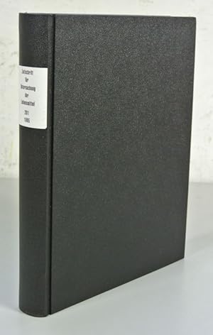 Zeitschrift für Lebensmittel-Untersuchung und -Forschung, Volume 201 (1995). (Enthält u.a.: Vergl...