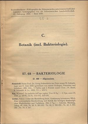 C. Botanik (incl. Bakteriologie). 57. 68 - BAKTERIOLOGIE. Ueber die Herstellung bezw. Gewinnung k...