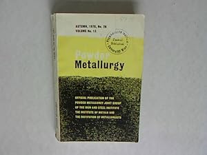 POWDER METALLURGY Volume 13, 1970 No. 27. Preliminary Examination of Some Factors Affecting the I...