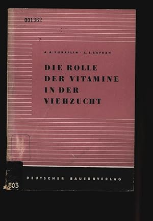 Die Rolle der Vitamine in der Viehzucht.