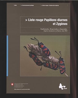 Liste rouge Papillons diurnes et Zygenes. Papilionoidea, Hesperioidea e Zygaenidae. Especes menac...