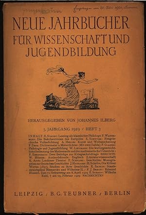 Die kulturgeschichtliche Bedeutung der Mathematik und der mathematische Unterricht. Neue Jahrbüch...