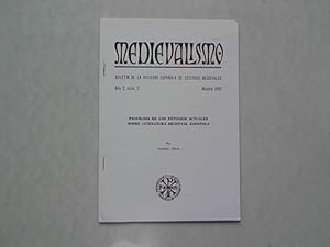 Panorama de los Estudios Actuales sobre Literatura Medieval Espanola, in: MEDIEVALISMO Boletin de...