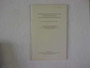 Überlieferungsgeschichte der frühgermanischen und altnordischen Literatur. Sonderdruck aus: Gesch...