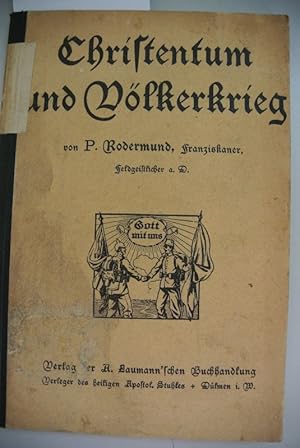 Christentum und Völkerkrieg.