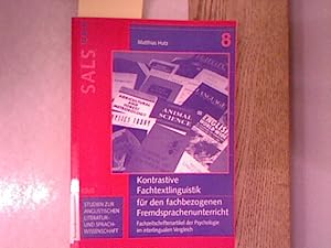 Kontrastive Fachtextlinguistik für den fachbezogenen Fremdsprachenunterricht : Fachzeitschriftena...